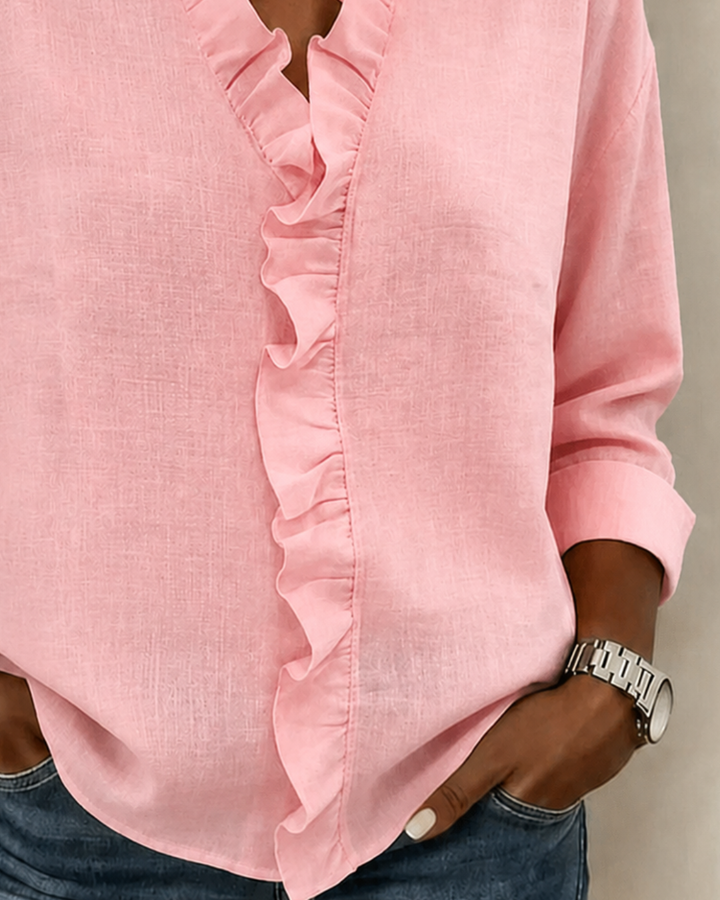 Elegante Dreiviertel-Bluse (10)