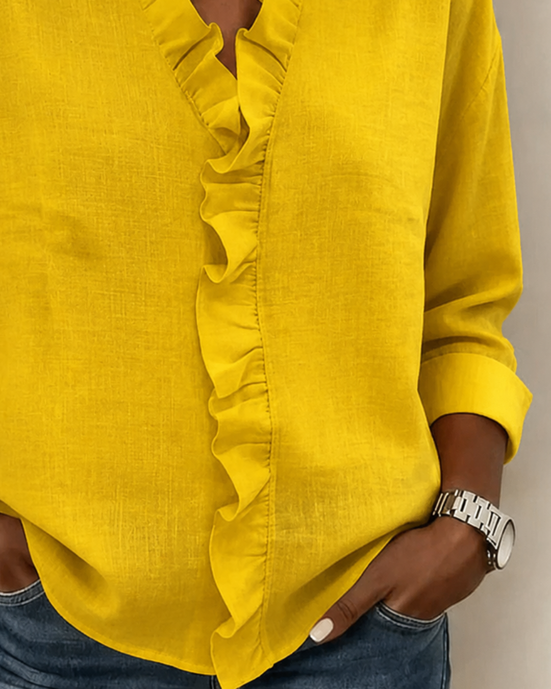 Elegante Dreiviertel-Bluse (9)
