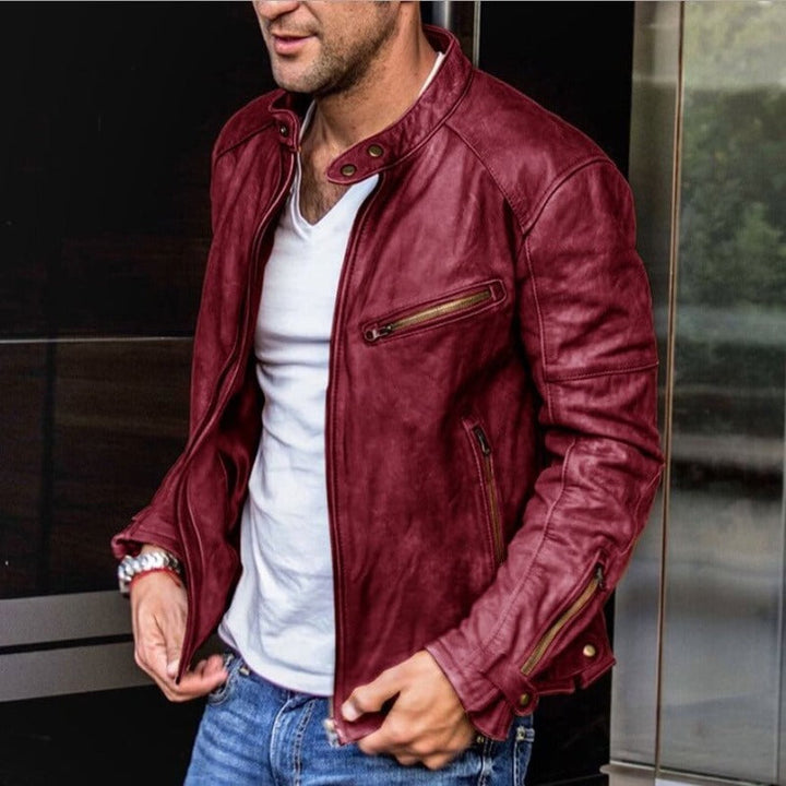 Elegante Fleecejacke für Herren im Herbst (4)