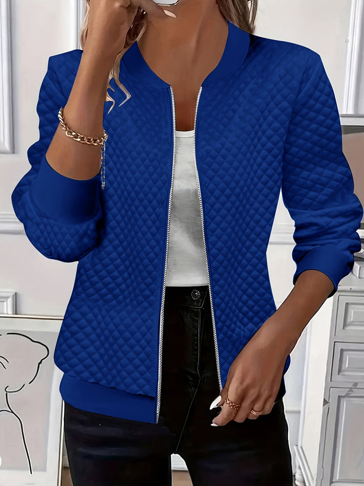 Elegante Gesteppte Jacke in Blau