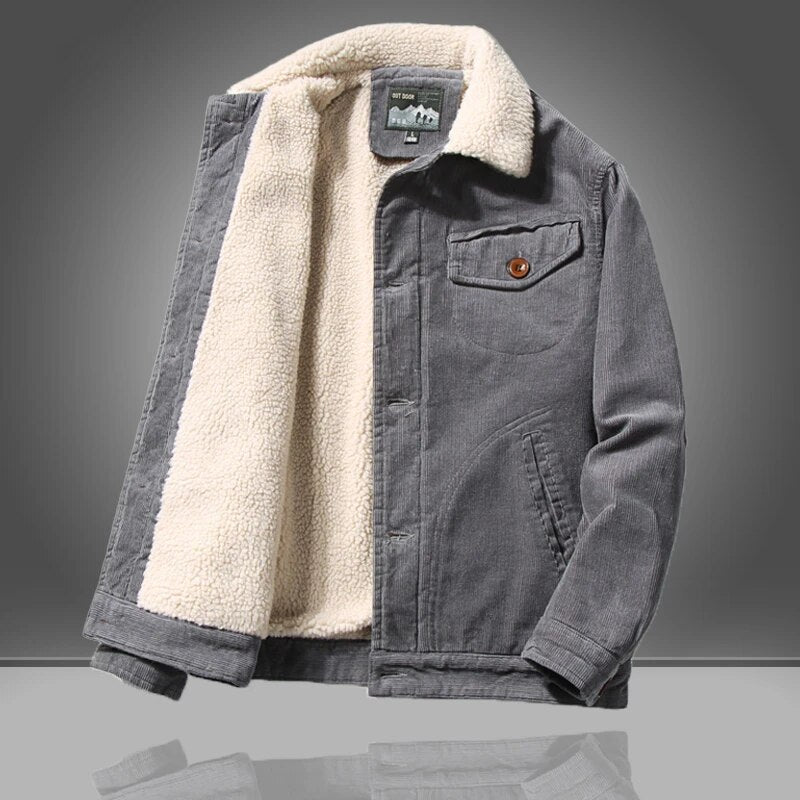 Elegante Herren Softshelljacke für den Herbst in Grau
