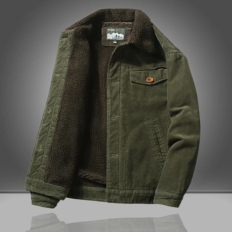 Elegante Herren Softshelljacke für den Herbst in Grün