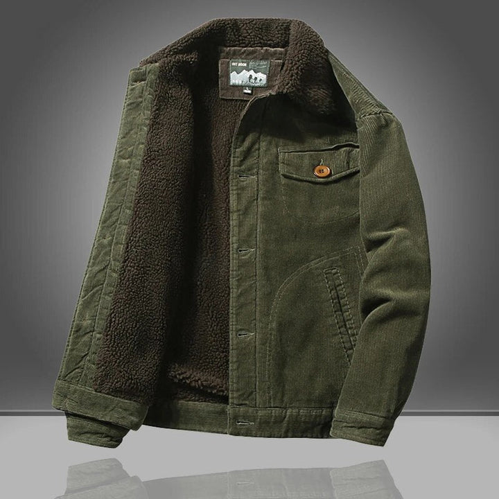Elegante Herren Softshelljacke für den Herbst in Grün