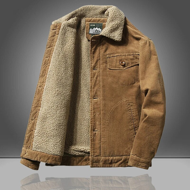 Elegante Herren Softshelljacke für den Herbst in Kaffe