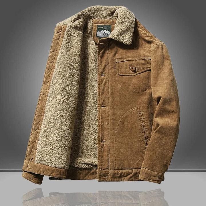 Elegante Herren Softshelljacke für den Herbst in Kaffe