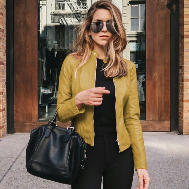 Elegante Kurze Jacke für Damen in Gelb