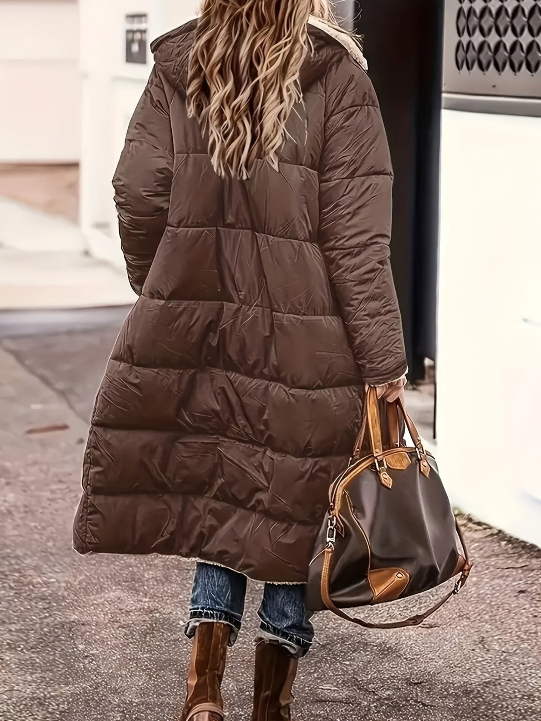 Elegante lange Damen Jacke für Herbst (10)