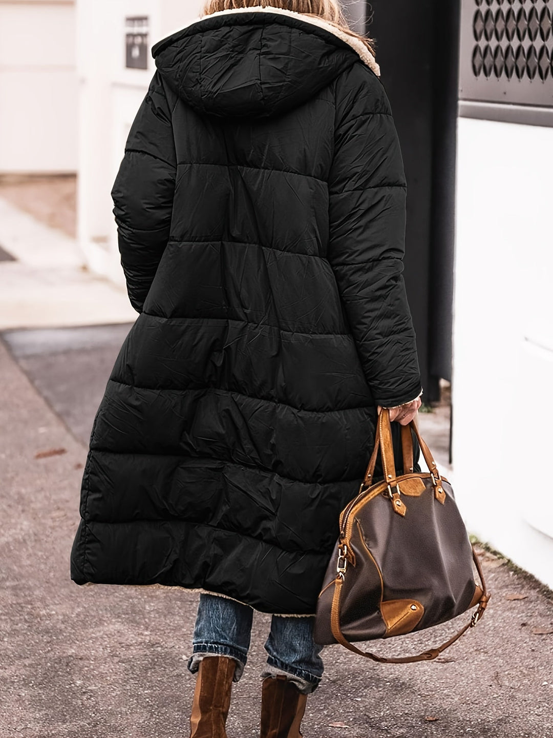 Elegante lange Damen Jacke für Herbst (11)