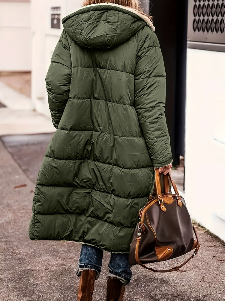Elegante lange Damen Jacke für Herbst (7)