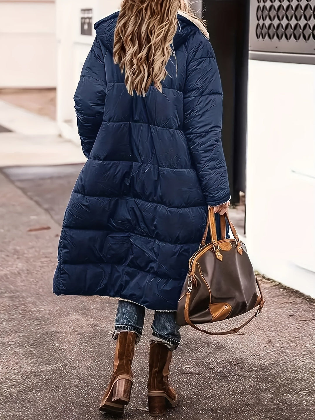 Elegante lange Damen Jacke für Herbst (9)
