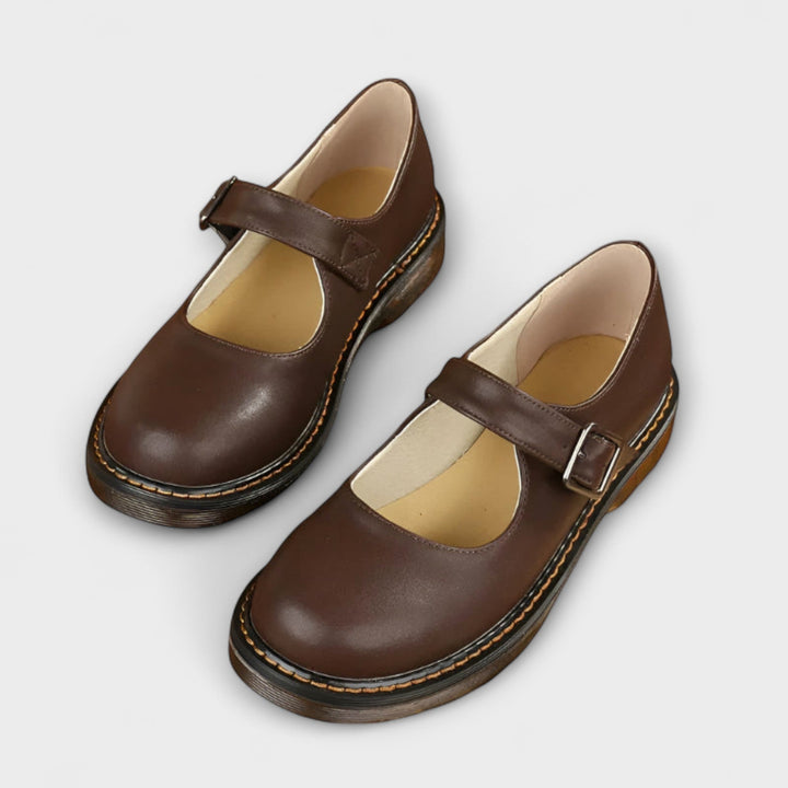 Elegante Orthopädische Mary Janes in Braun