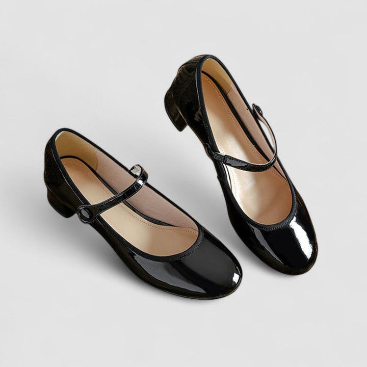 Elegante Orthopädische Mary Janes in Schwarz 2