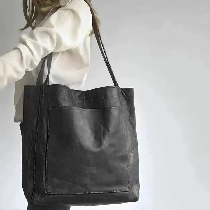 Elegante schwarze Handtasche für den Alltag (6)