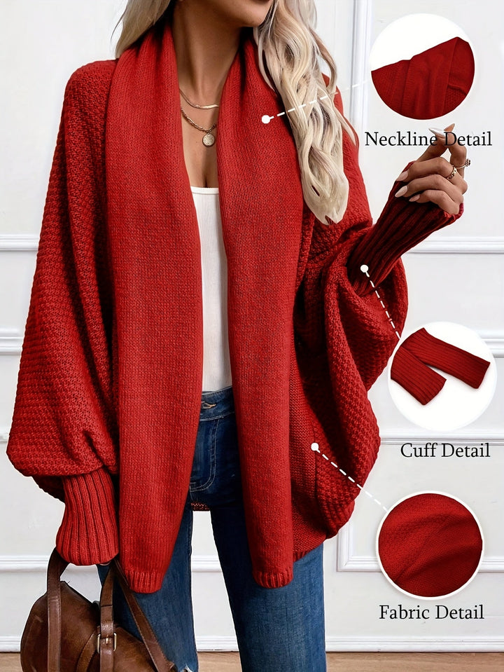Elegante Shawl-Kragen Cardigan (2)