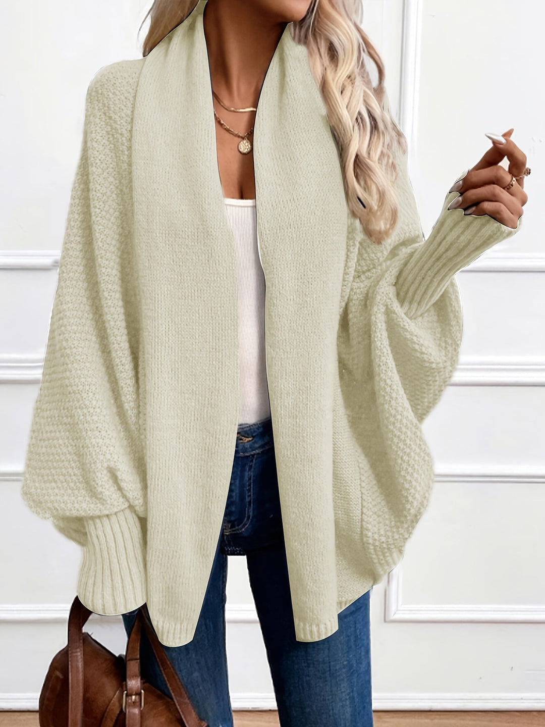 Elegante Shawl-Kragen Cardigan (4)