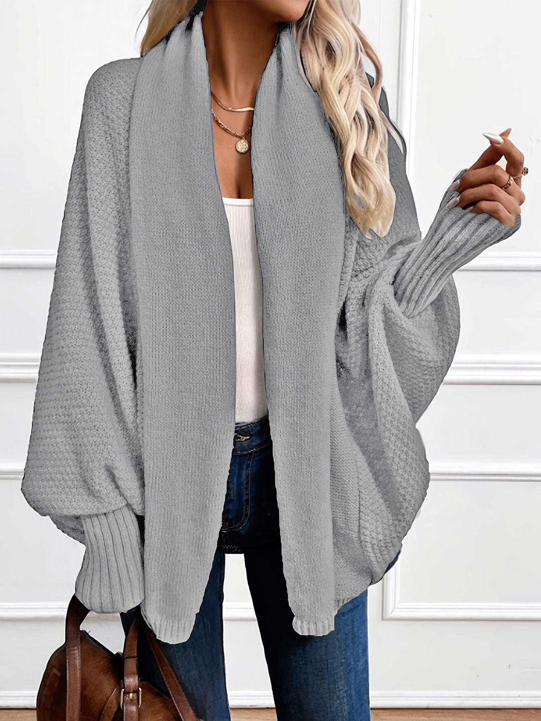 Elegante Shawl-Kragen Cardigan (5)