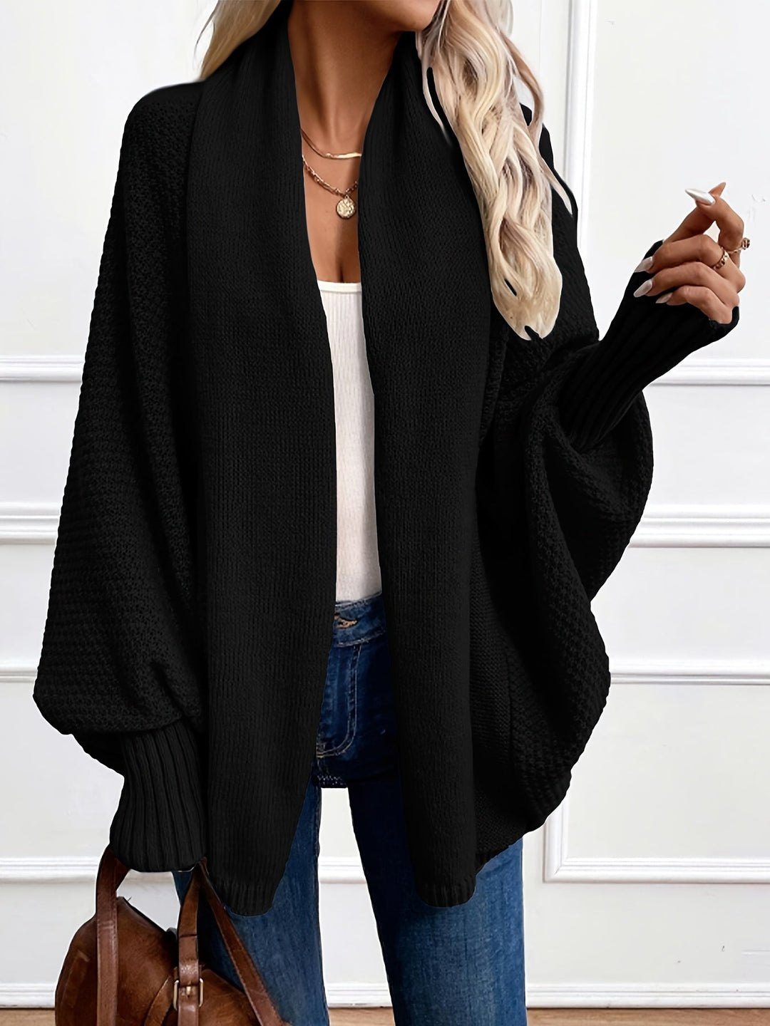 Elegante Shawl-Kragen Cardigan (8)