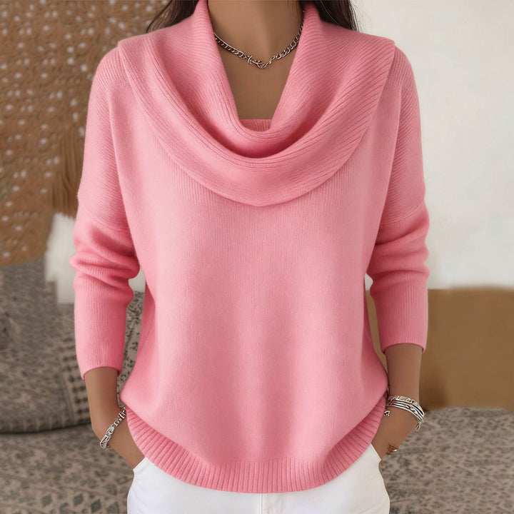 Elegante Strickjacke für Damen aus Baumwolle in Rosa
