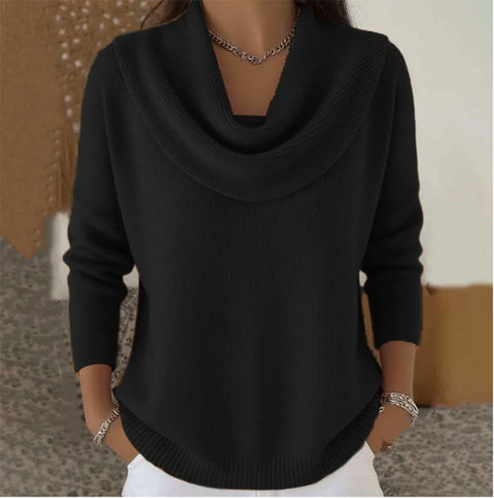 Elegante Strickjacke für Damen aus Baumwolle in Schwarz