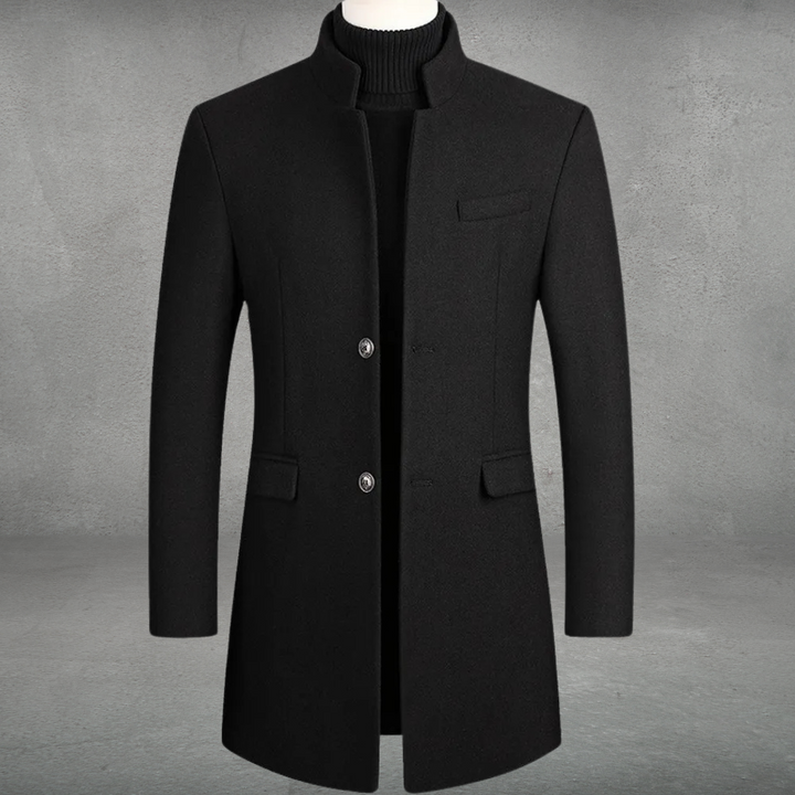 Eleganter Business-Mantel aus Wollmischung für Herren (2)