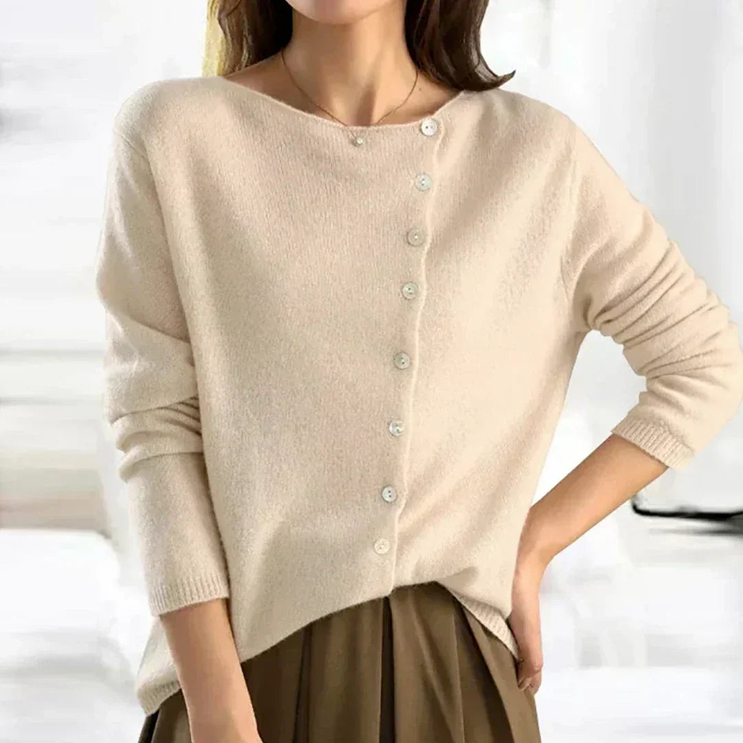 Eleganter Cardigan für jeden Tag in Beige