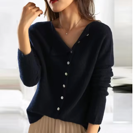 Eleganter Cardigan für jeden Tag in Dunkelblau