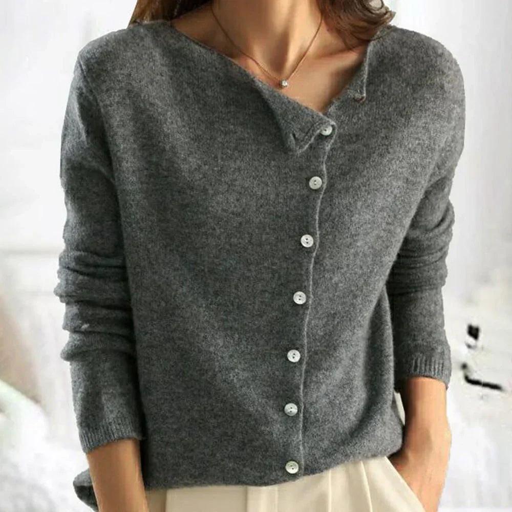 Eleganter Cardigan für jeden Tag in Grau