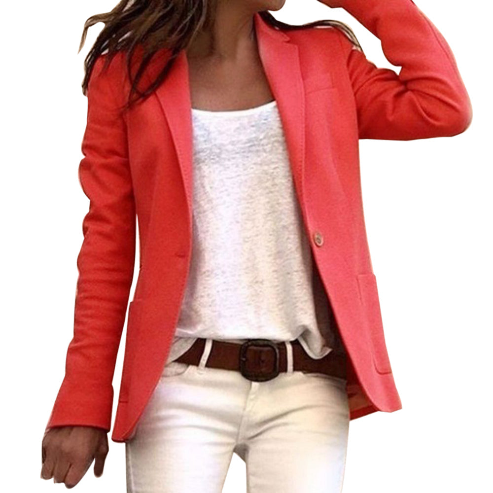 Eleganter Damen Blazer für den Büroalltag in Rot