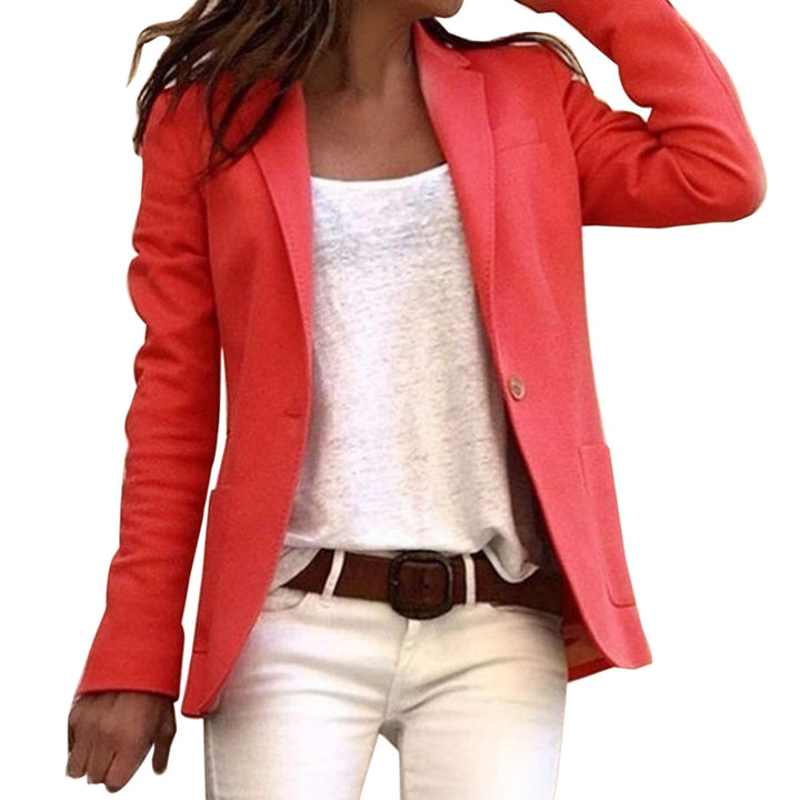Eleganter Damen Blazer für den Büroalltag in Rot