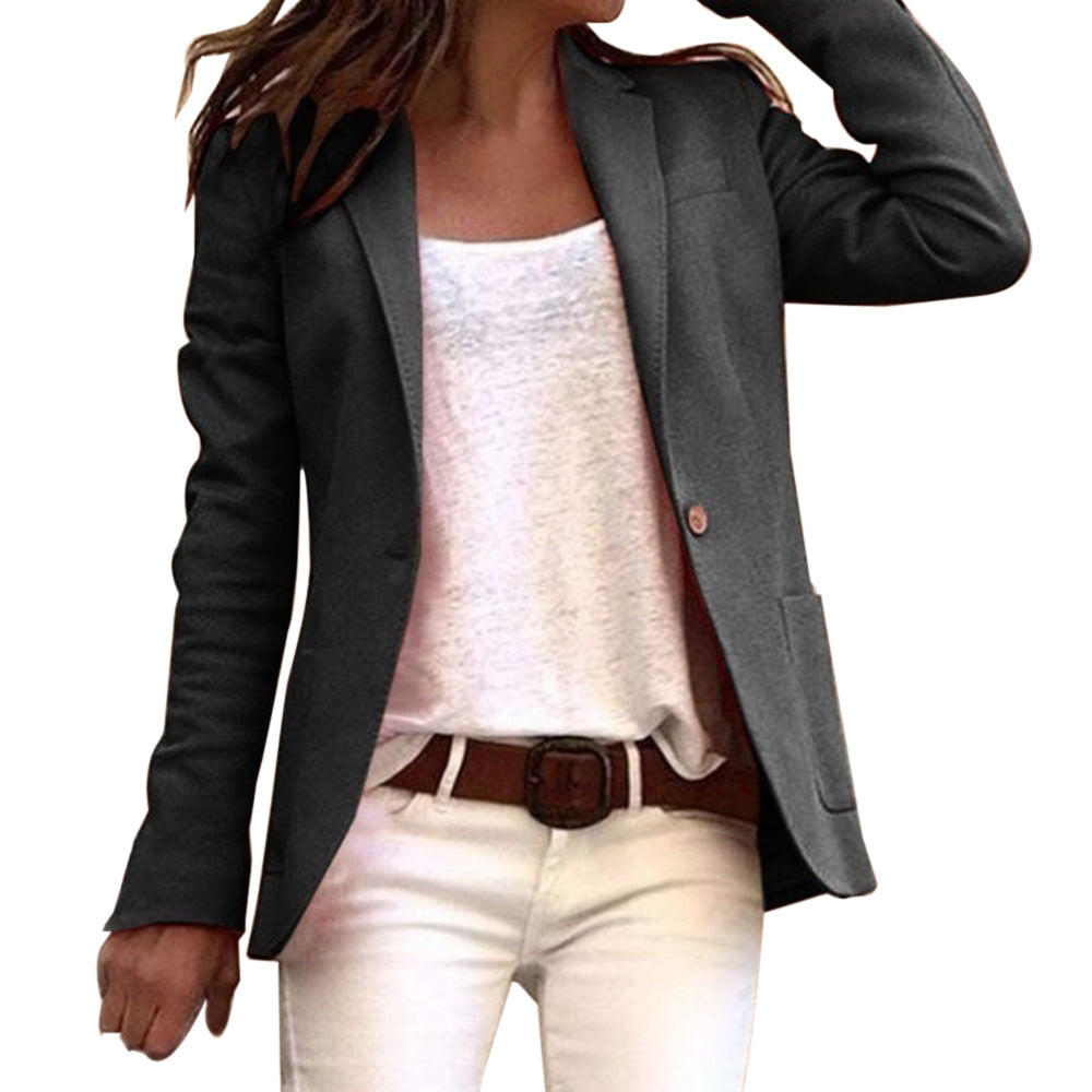 Eleganter Damen Blazer für den Büroalltag in Schwarz