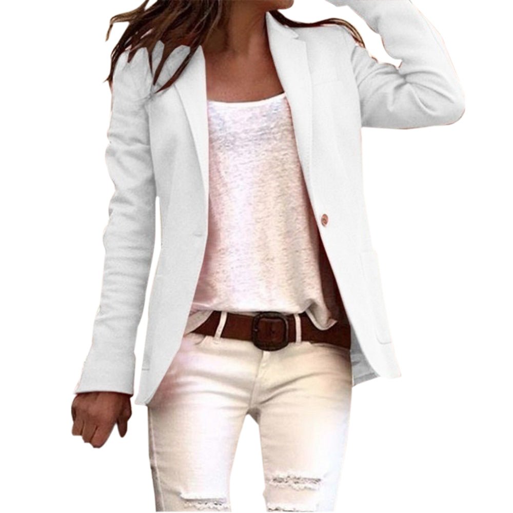 Eleganter Damen Blazer für den Büroalltag in Weiß