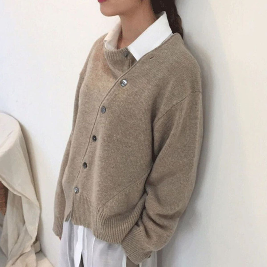 Eleganter Damen Pullover für die Herbst-Garderobe in Braun