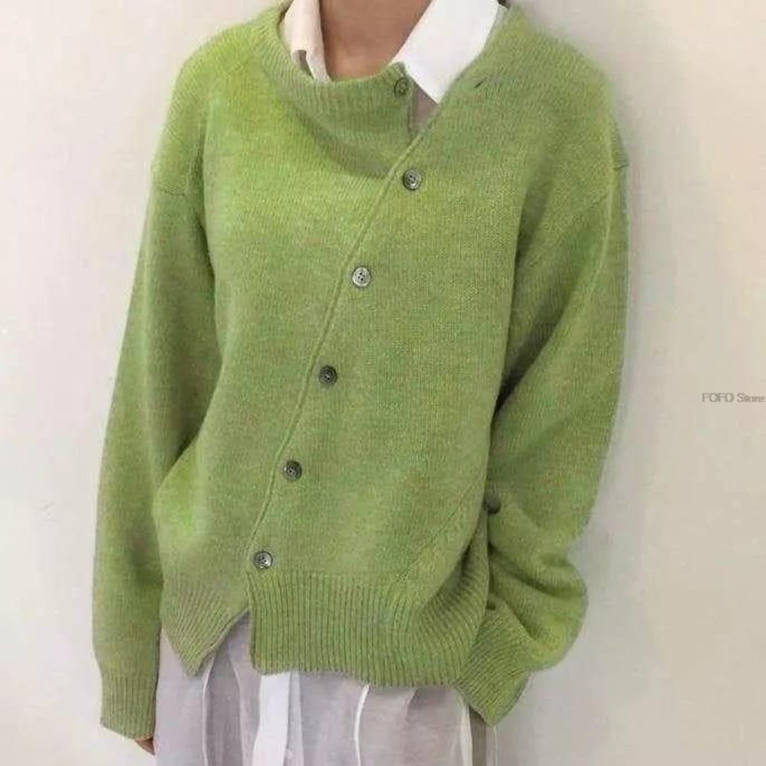 Eleganter Damen Pullover für die Herbst-Garderobe in Grün
