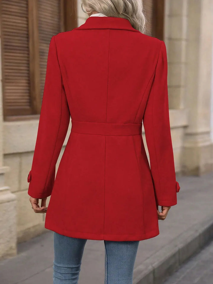 Eleganter Damen Trenchcoat mit Gürtel für Herbst (18)