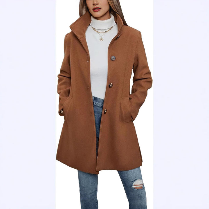 Eleganter Damen Wintermantel A-Linie (5)