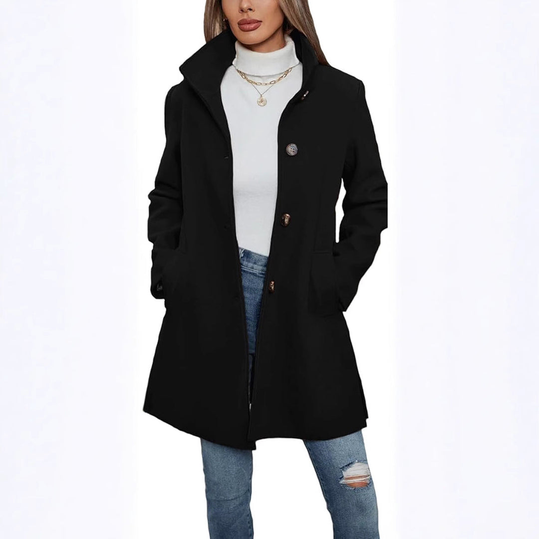 Eleganter Damen Wintermantel A-Linie (6)