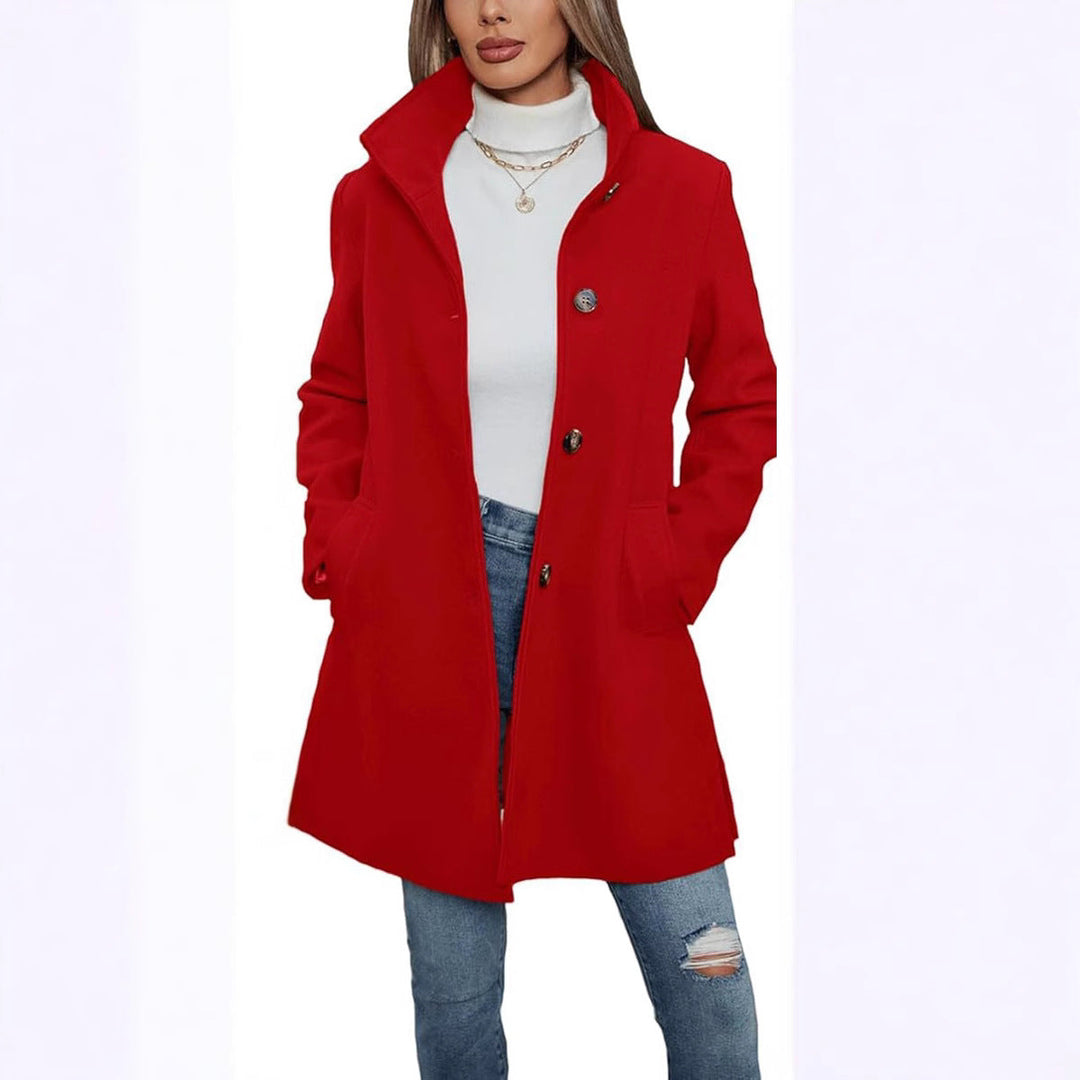 Eleganter Damen Wintermantel A-Linie (7)