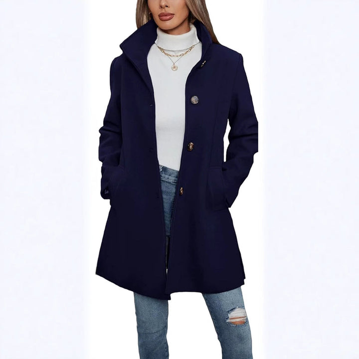 Eleganter Damen Wintermantel A-Linie (8)