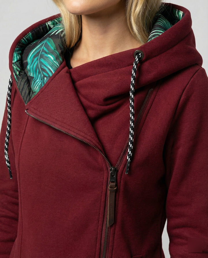 Eleganter Damen Wintermantel mit Kapuze für Herbst (2)