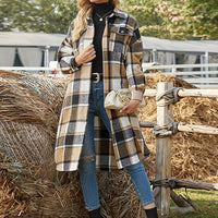 Theresa | Eleganter Damen Wintermantel mit Karomuster