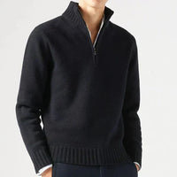 David | Eleganter Herren Strickpullover mit Reißverschluss
