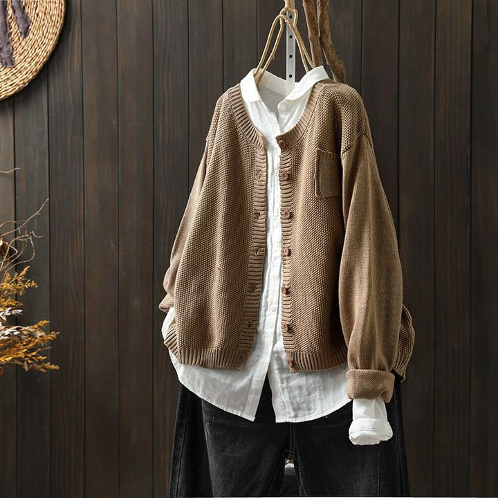 Eleganter Komfort-Cardigan für den Alltag in Beige
