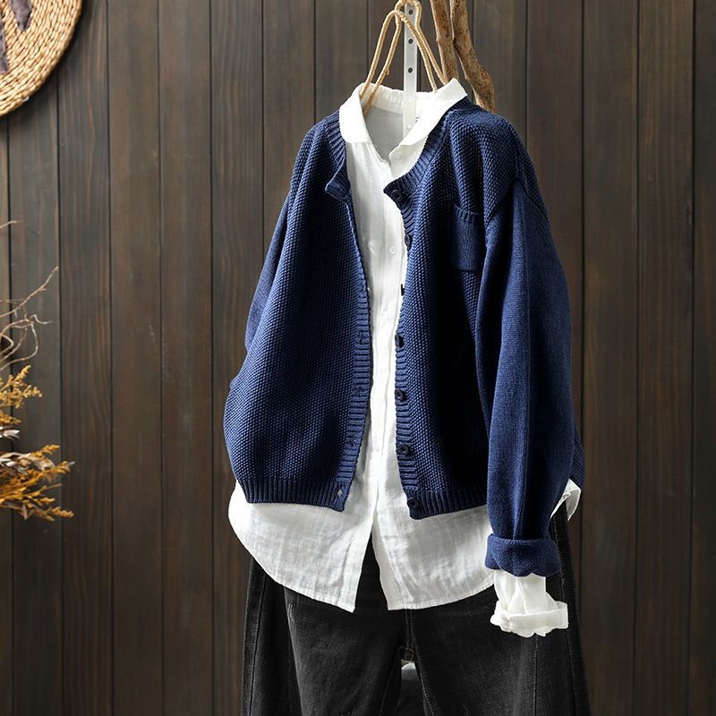 Eleganter Komfort-Cardigan für den Alltag in Marineblau