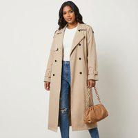 Clara | Eleganter langer Damen Trenchcoat für jeden Anlass