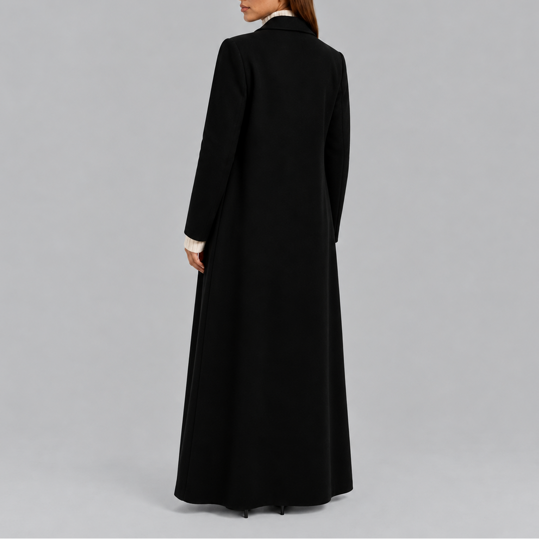 Eleganter zweireihiger Damen Herbstmantel (3)
