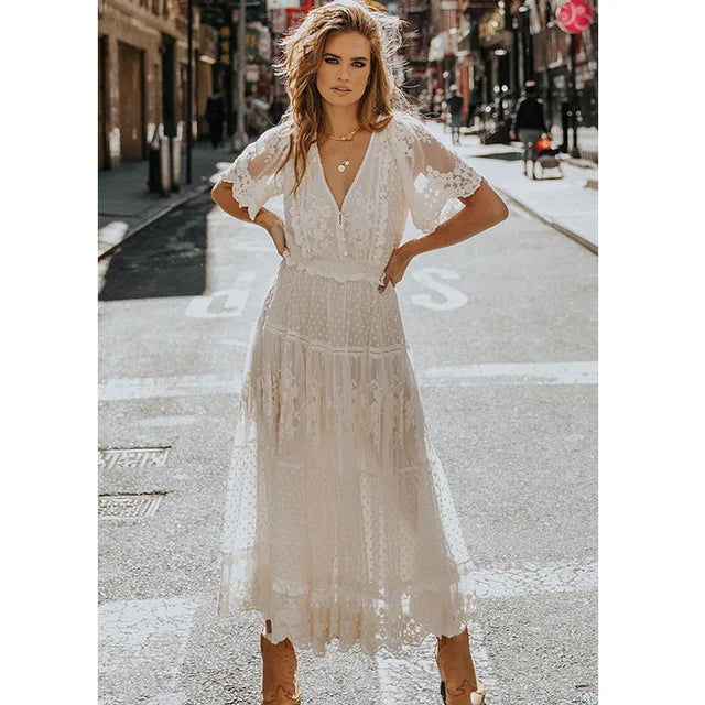 Elegantes Boho-Sommerkleid