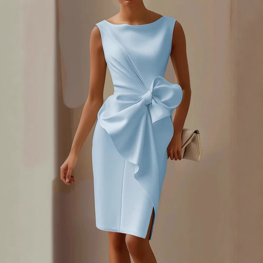 Elegantes Damen Cocktailkleid für Hochzeiten in Blau