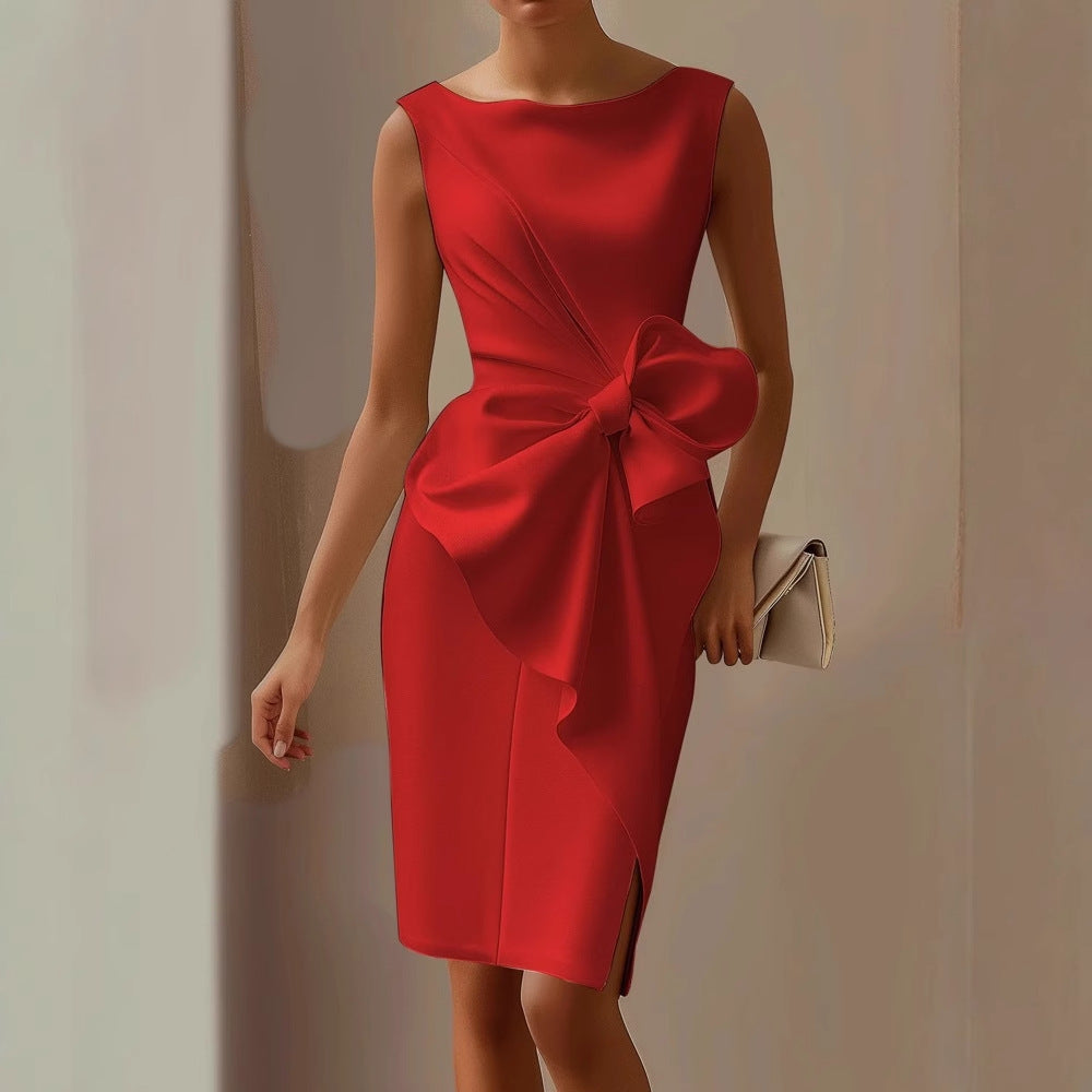 Elegantes Damen Cocktailkleid für Hochzeiten in Rot