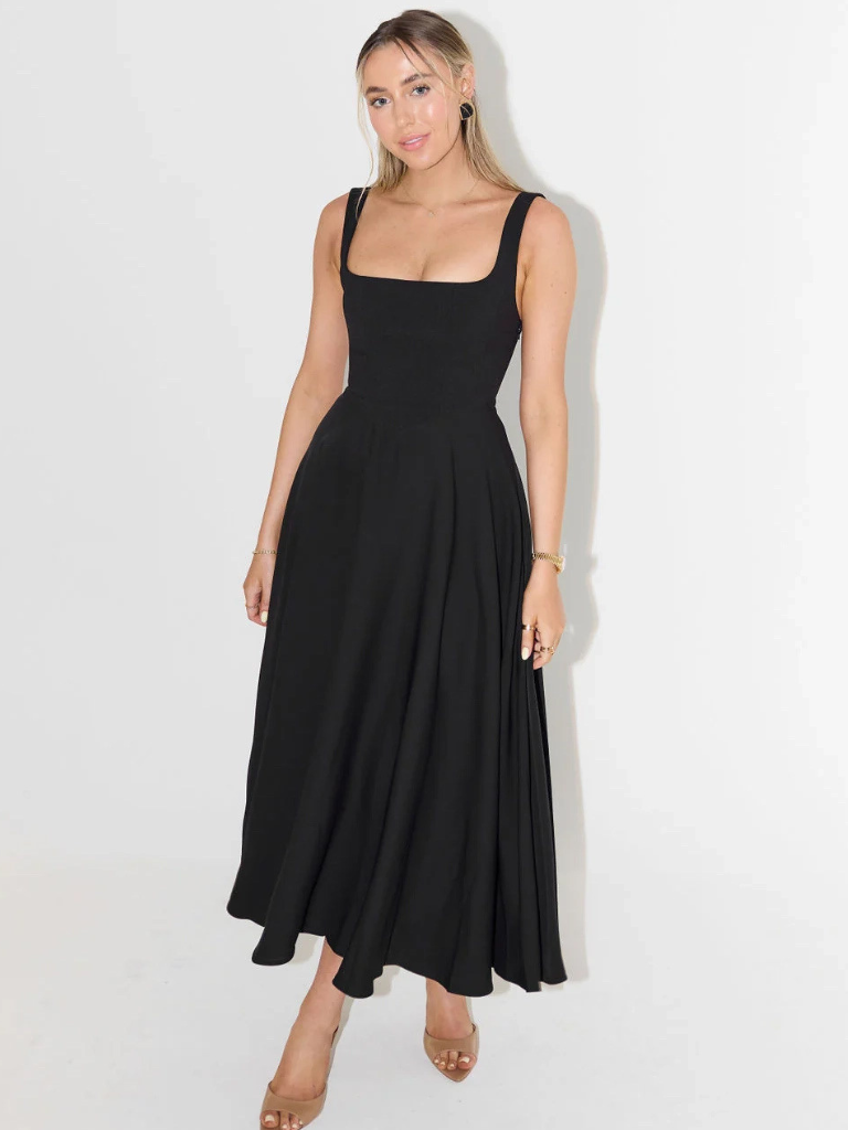 Elegantes Damen Midikleid für den Herbst (10)