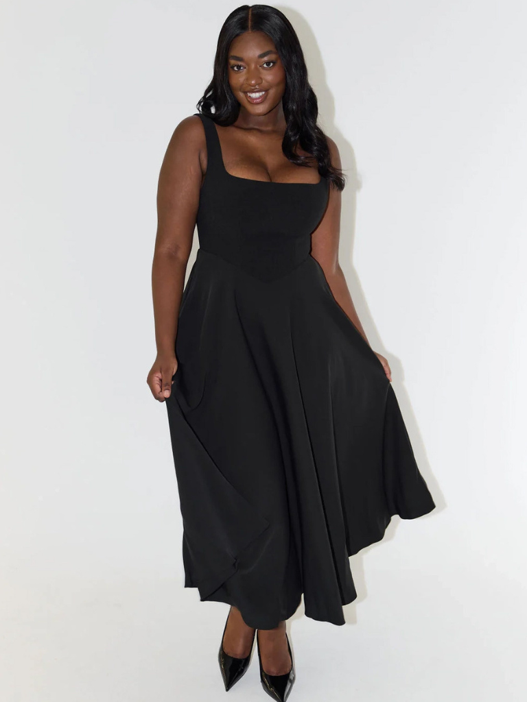 Elegantes Damen Midikleid für den Herbst (11)